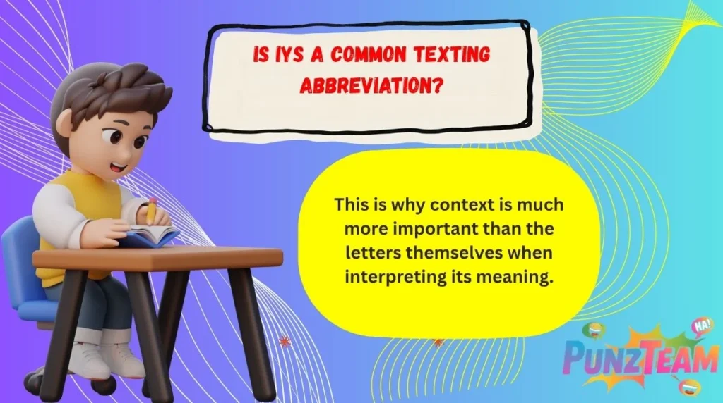 Is IYS a Common Texting Abbreviation?