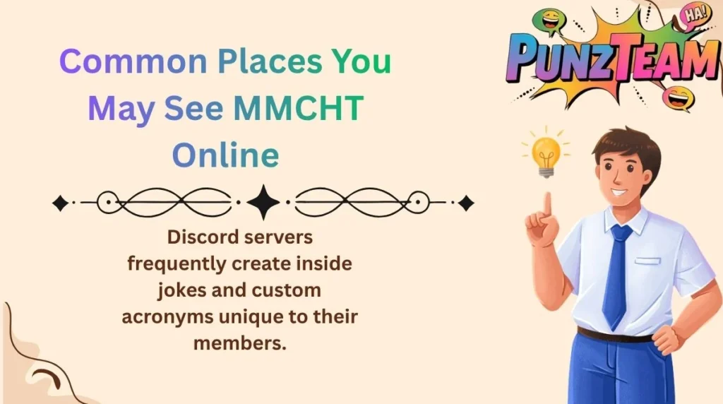 Common Places You May See MMCHT Online
