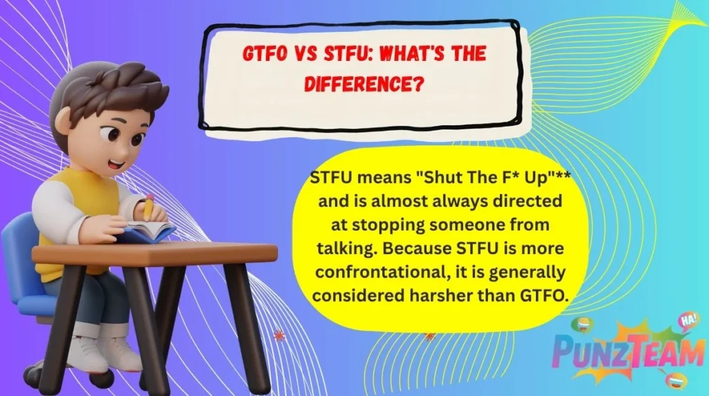 GTFO vs STFU: What's the Difference?