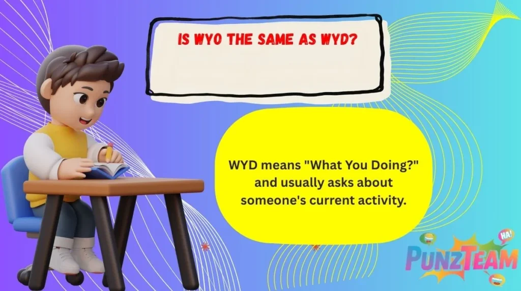 Is WYO the Same as WYD?
