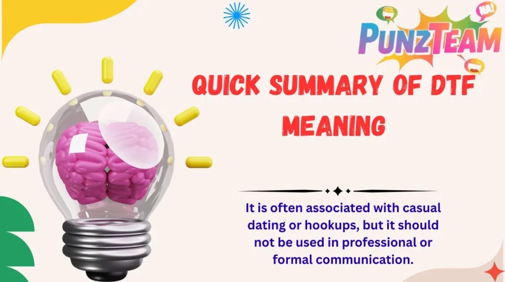 Quick Summary of DTF Meaning