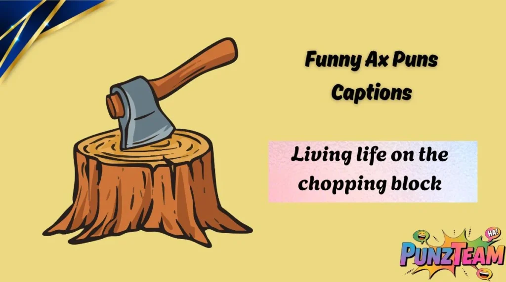Funny Ax Puns Captions