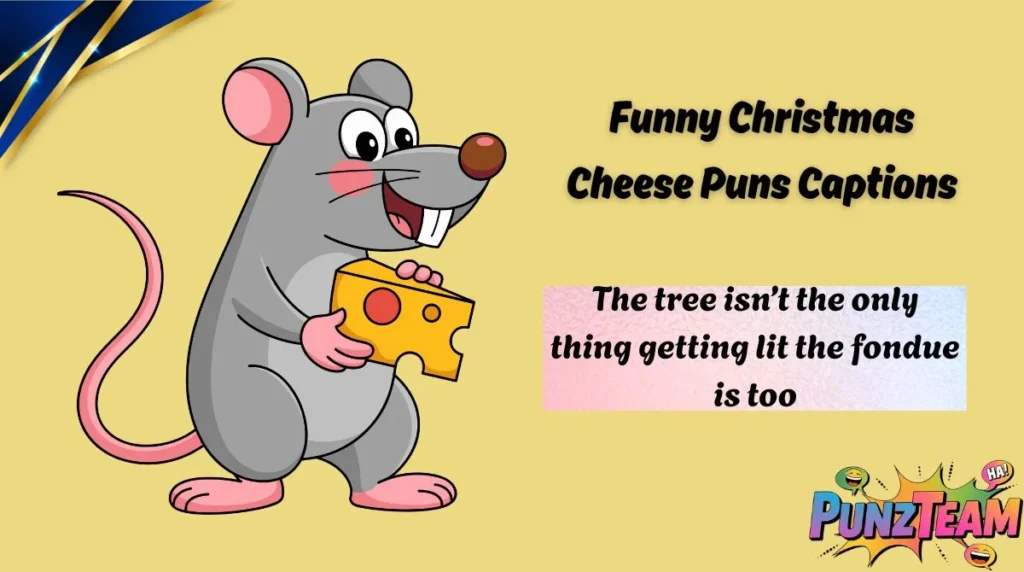 Funny Christmas Cheese Puns Captions