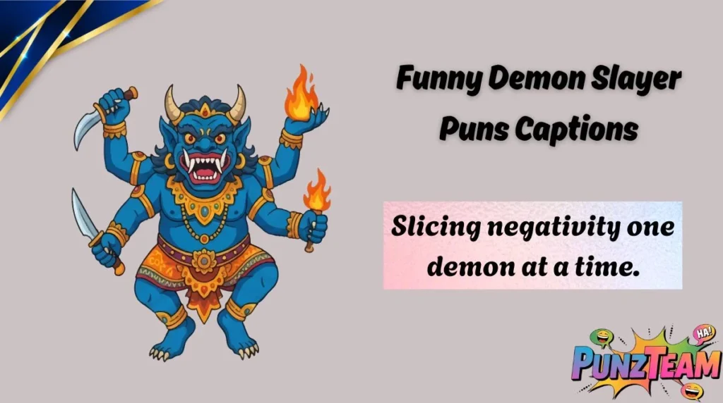 Funny Demon Slayer Puns Captions