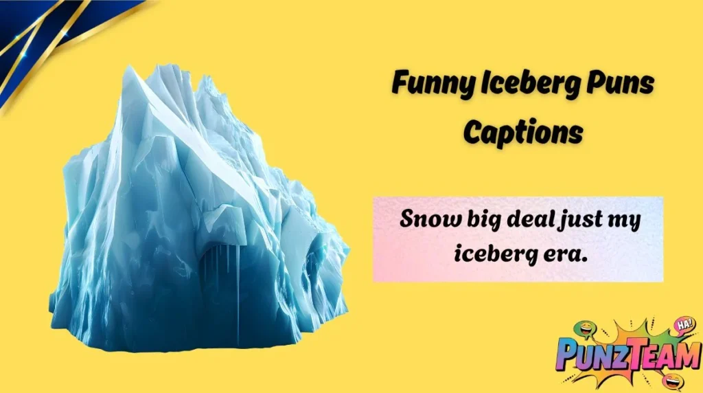Funny Iceberg Puns Captions