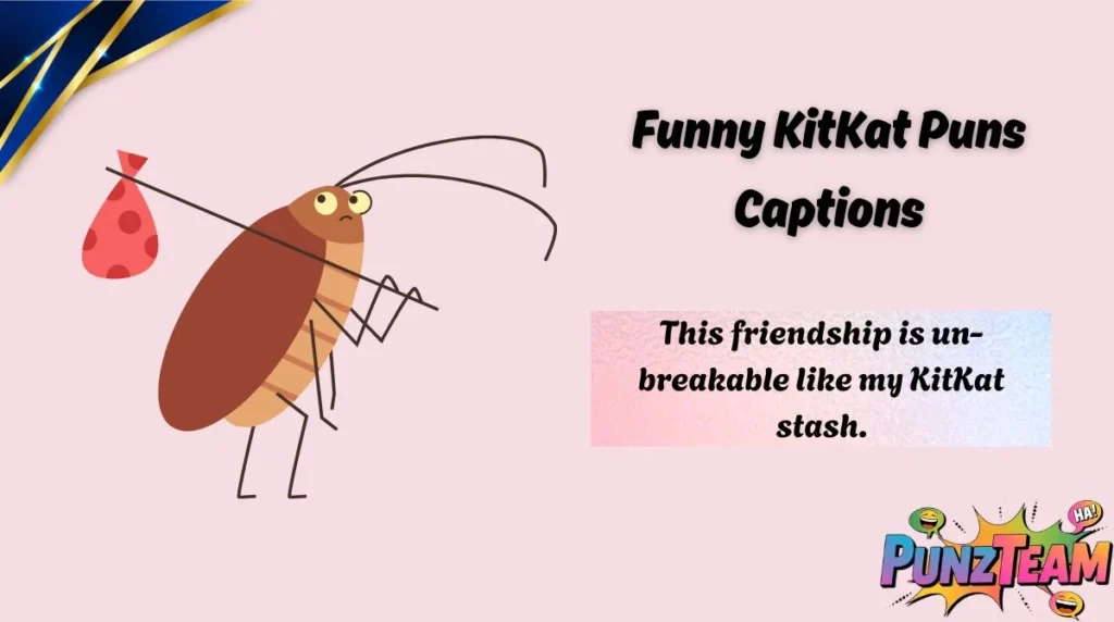 Funny KitKat Puns Captions