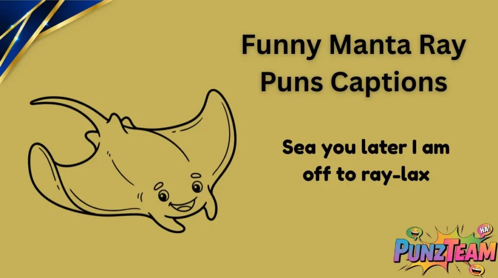 Funny Manta Ray Puns Captions