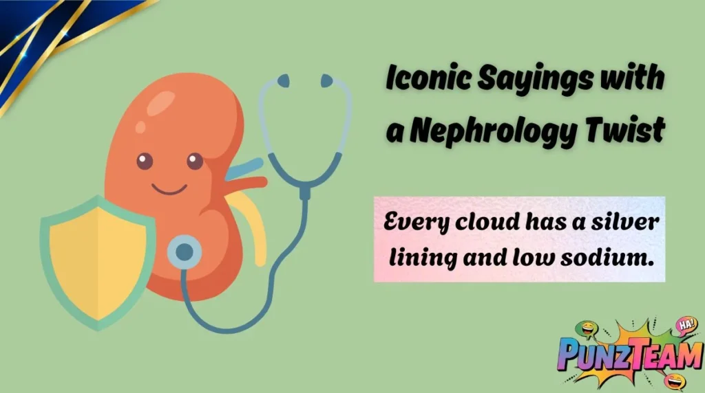 Iconic Sayings with a Nephrology Twist