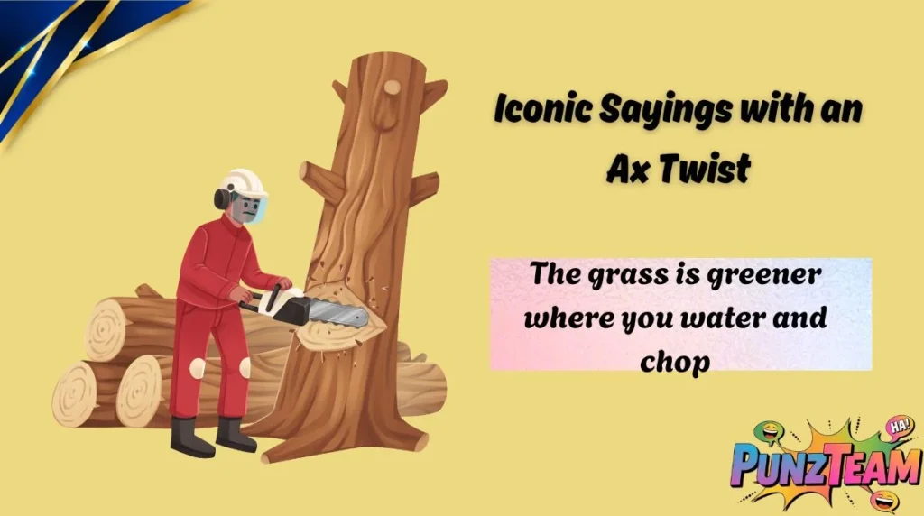 Iconic Sayings with an Ax Twist