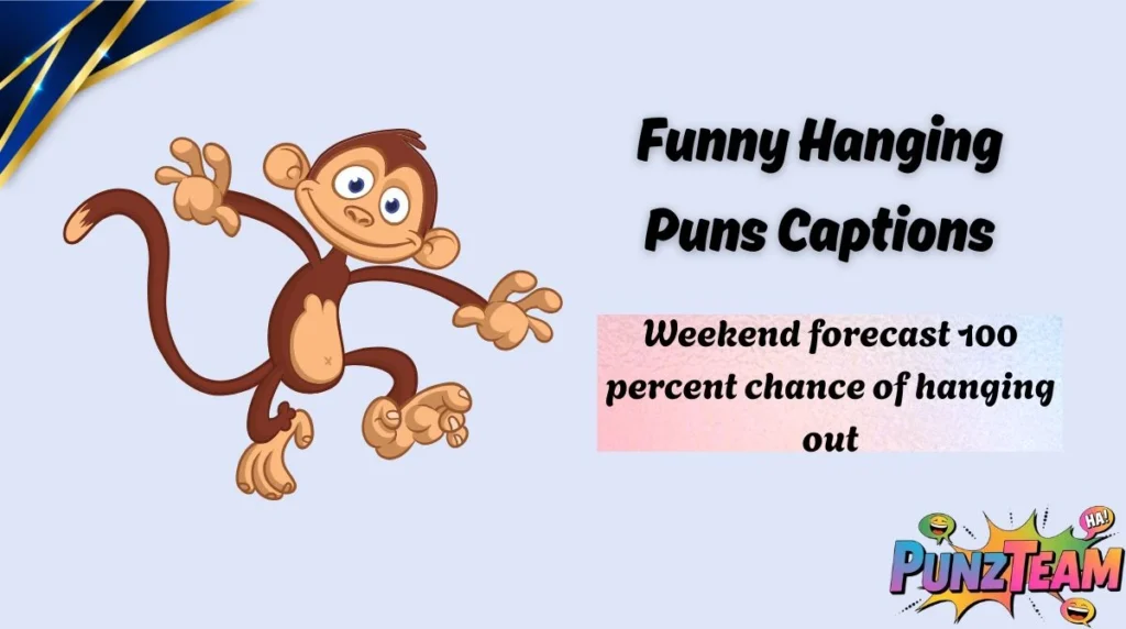 Funny Hanging Puns Captions