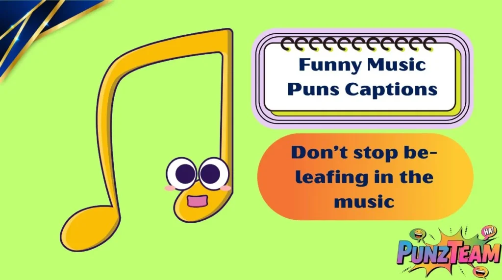 Funny Music Puns Captions