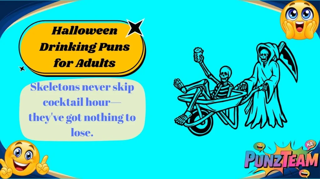 Halloween Drinking Puns for Adults