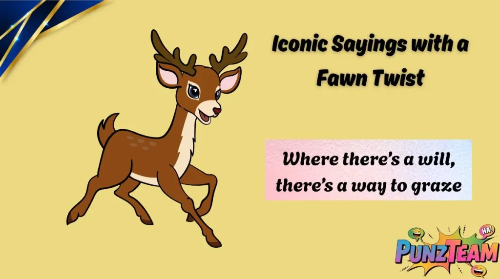 Iconic Sayings with a Fawn Twist
