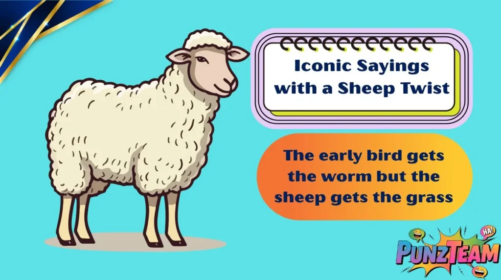 Iconic Sayings with a Sheep Twist