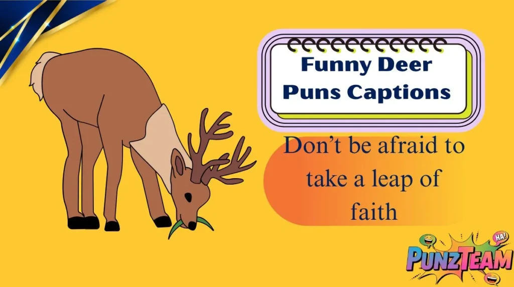 Funny Deer Puns Captions