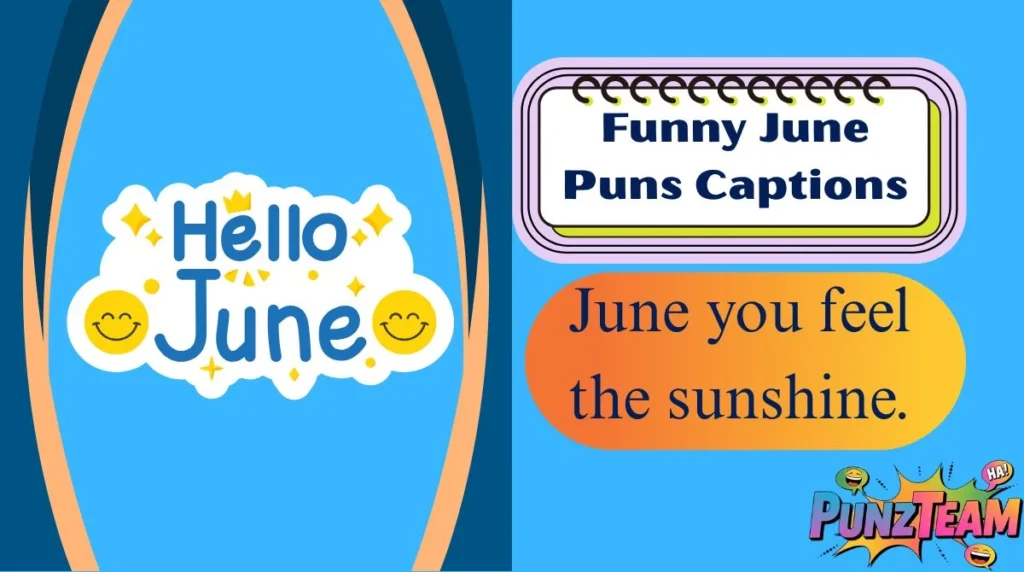 Funny June Puns Captions