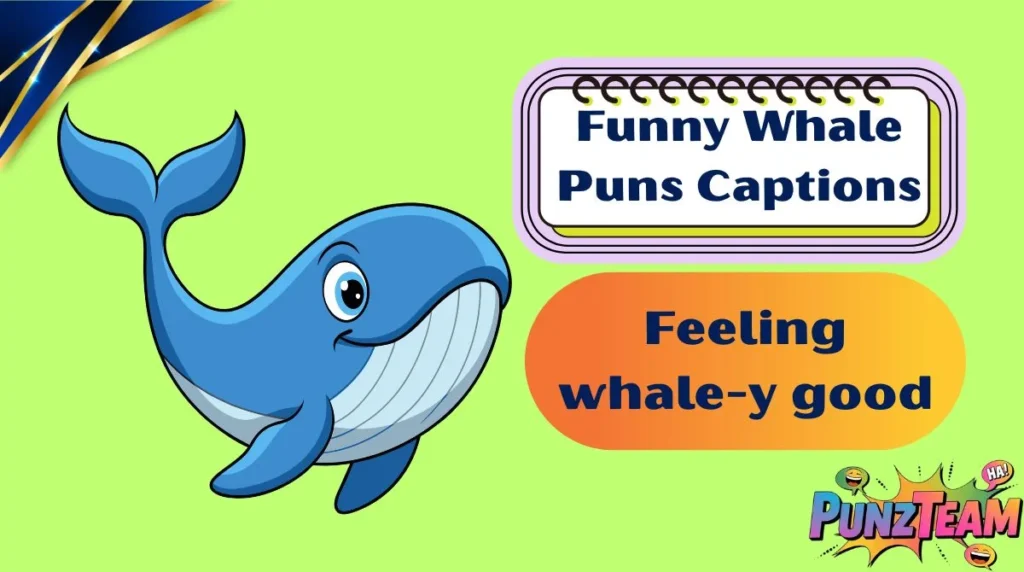 Funny Whale Puns Captions