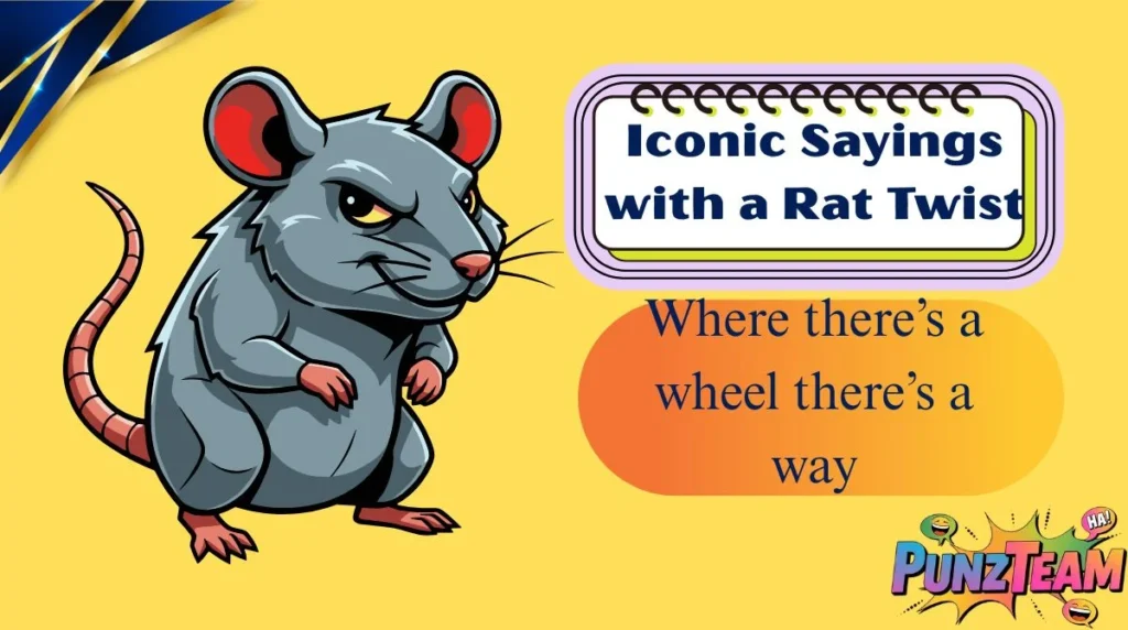 Iconic Sayings with a Rat Twist