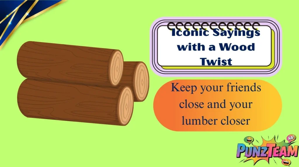 Iconic Sayings with a Wood Twist