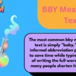 BBY Meaning in Text