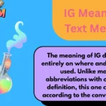 IG Meaning in Text Message