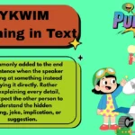 IYKWIM Meaning in Text