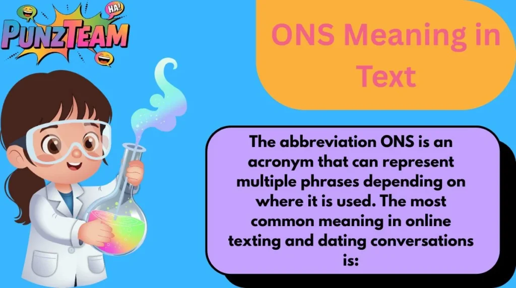 ONS Meaning in Text