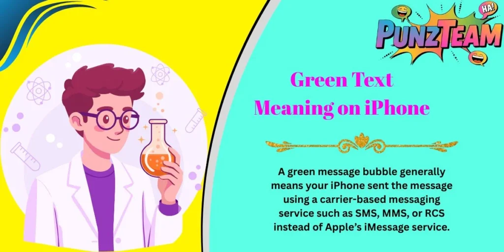 Green Text Meaning on iPhone