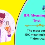 IDC Meaning in Text
